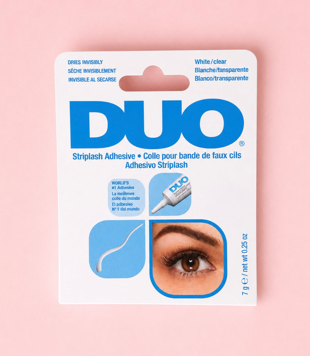 DUO Striplash Adhesive. white/Clear