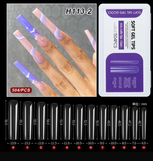 Soft Gel tips (504 pcs)