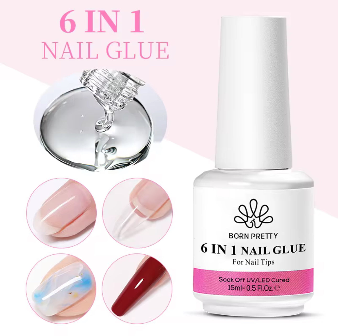 NAIL GLUE 6 IN 1.