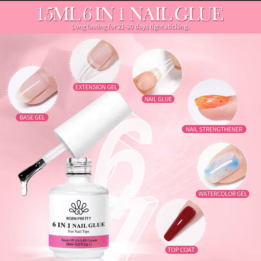 NAIL GLUE 6 IN 1.