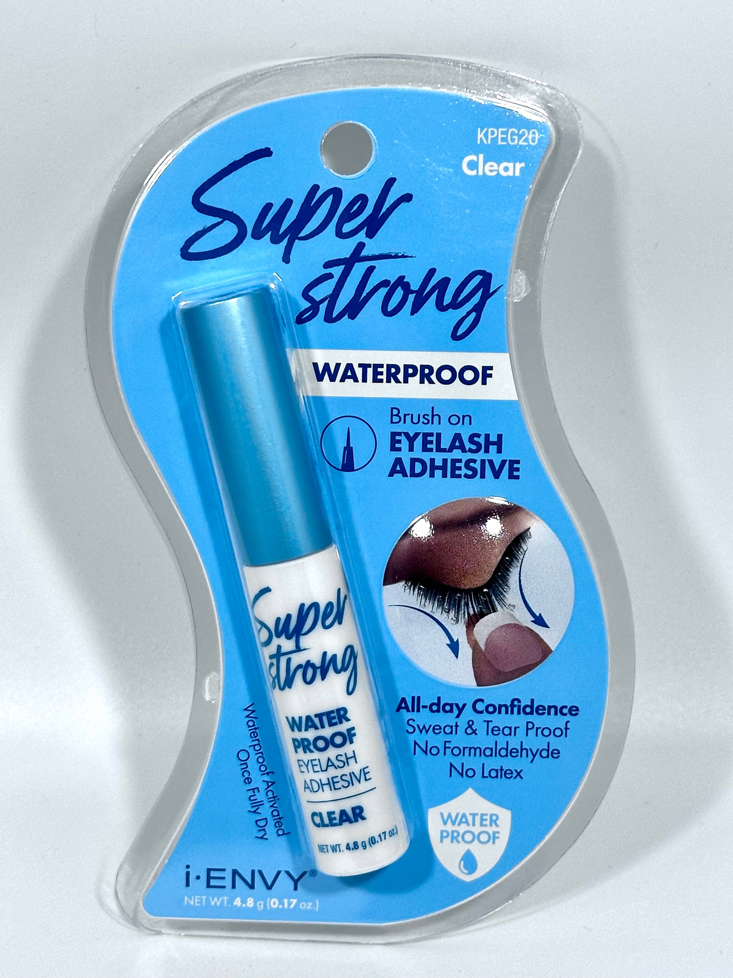 SUPER STRONG CLEAR ADHESIVE.