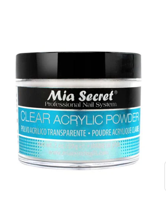 Mia Secret clear acrylic 2 oz