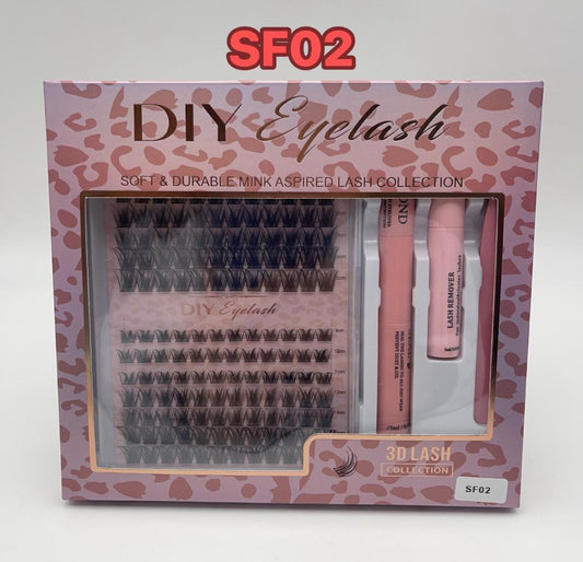 DIY LASH CLUSTERS EXTENSION SET.