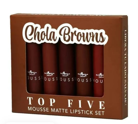 ITALIA TOP FIVE  MATTE LIPSTICK SET.