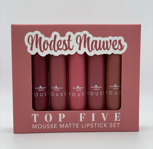 ITALIA TOP FIVE MATTE LIPSTICK SET.