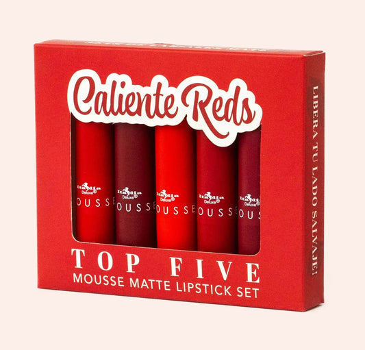 ITALIA TOP FIVE MATTE LIPSTICK SET.