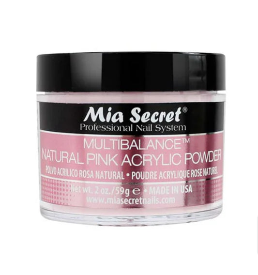 MULTIBALANCE NATURAL PINK ACRYLIC POWDER.