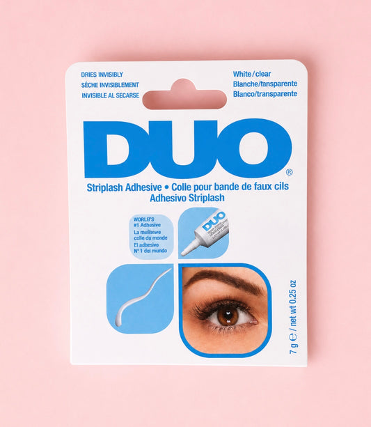 DUO Striplash  Adhesive. white/Clear