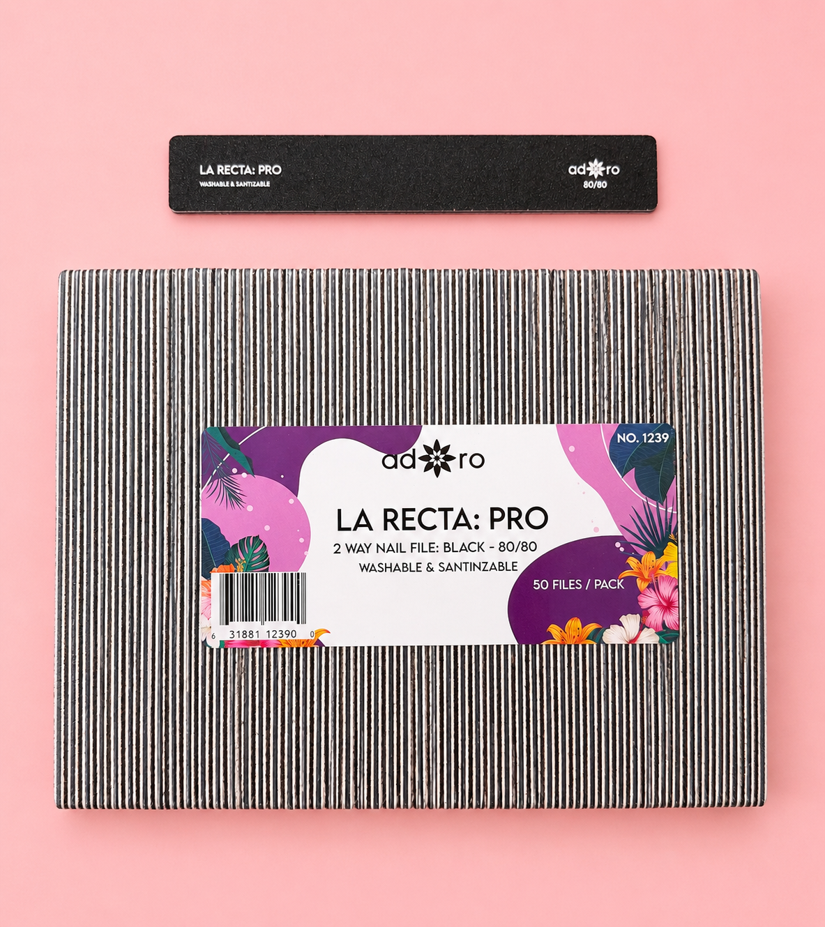 NAIL FILE: BLACK -80/80