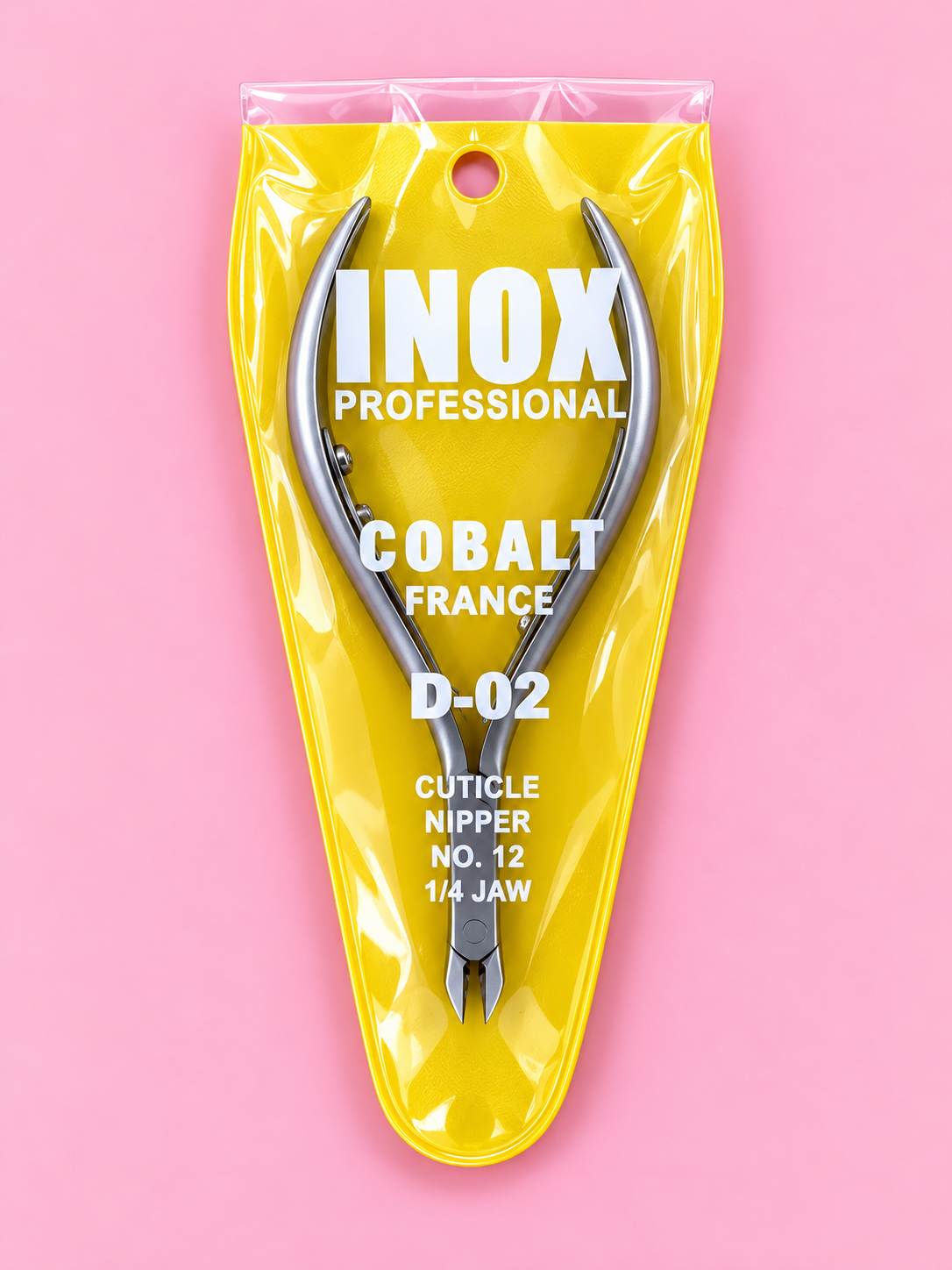 Professional Cuticle Nipper – INOX Cobalt D-02 (1/4 Jaw)
