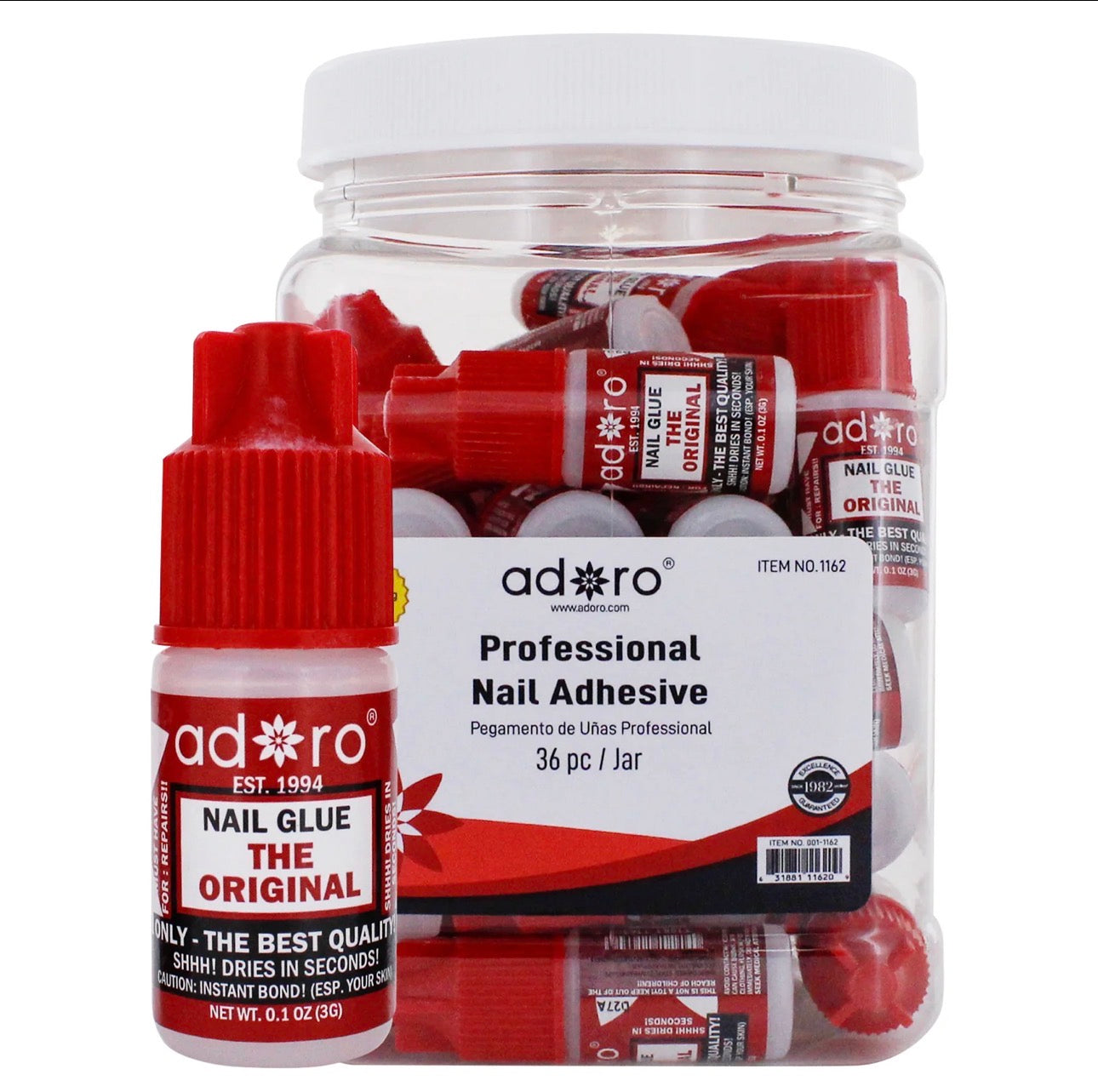 PROFESSIONAL NAIL ADHESIVE JAR (36pc)
