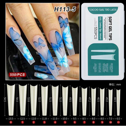 SOF GEL TIPS COFFIN - NATURAL