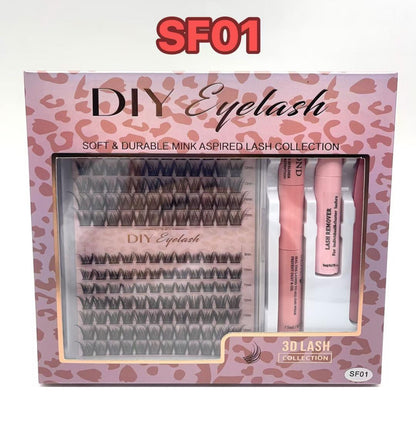 DIY LASH CLUSTERS EXTENSION SET.