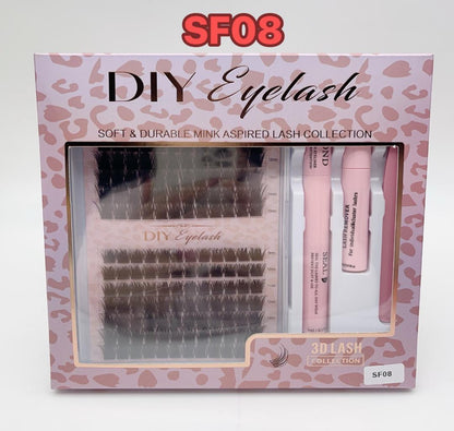 DIY LASH CLUSTERS EXTENSION SET.