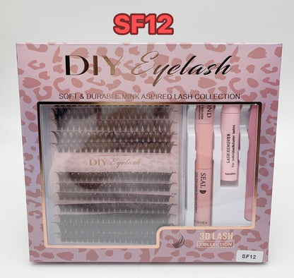 DIY LASH CLUSTERS EXTENSION SET.
