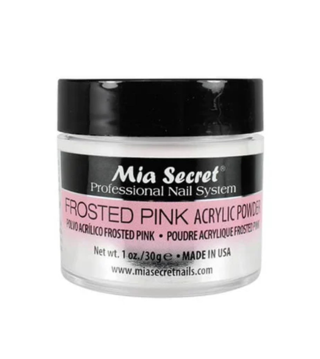 FROSTED PINK ACRYLIC POWDER.