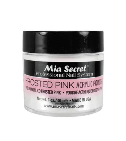 FROSTED PINK ACRYLIC POWDER.