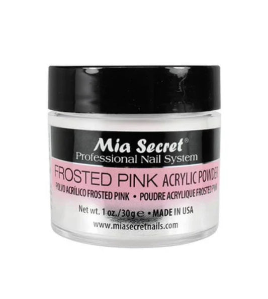FROSTED PINK ACRYLIC POWDER.