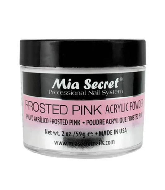 FROSTED PINK ACRYLIC POWDER.
