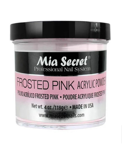 FROSTED PINK ACRYLIC POWDER.