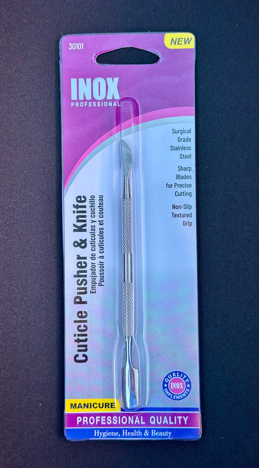 Cuticle Pusher & Knife.