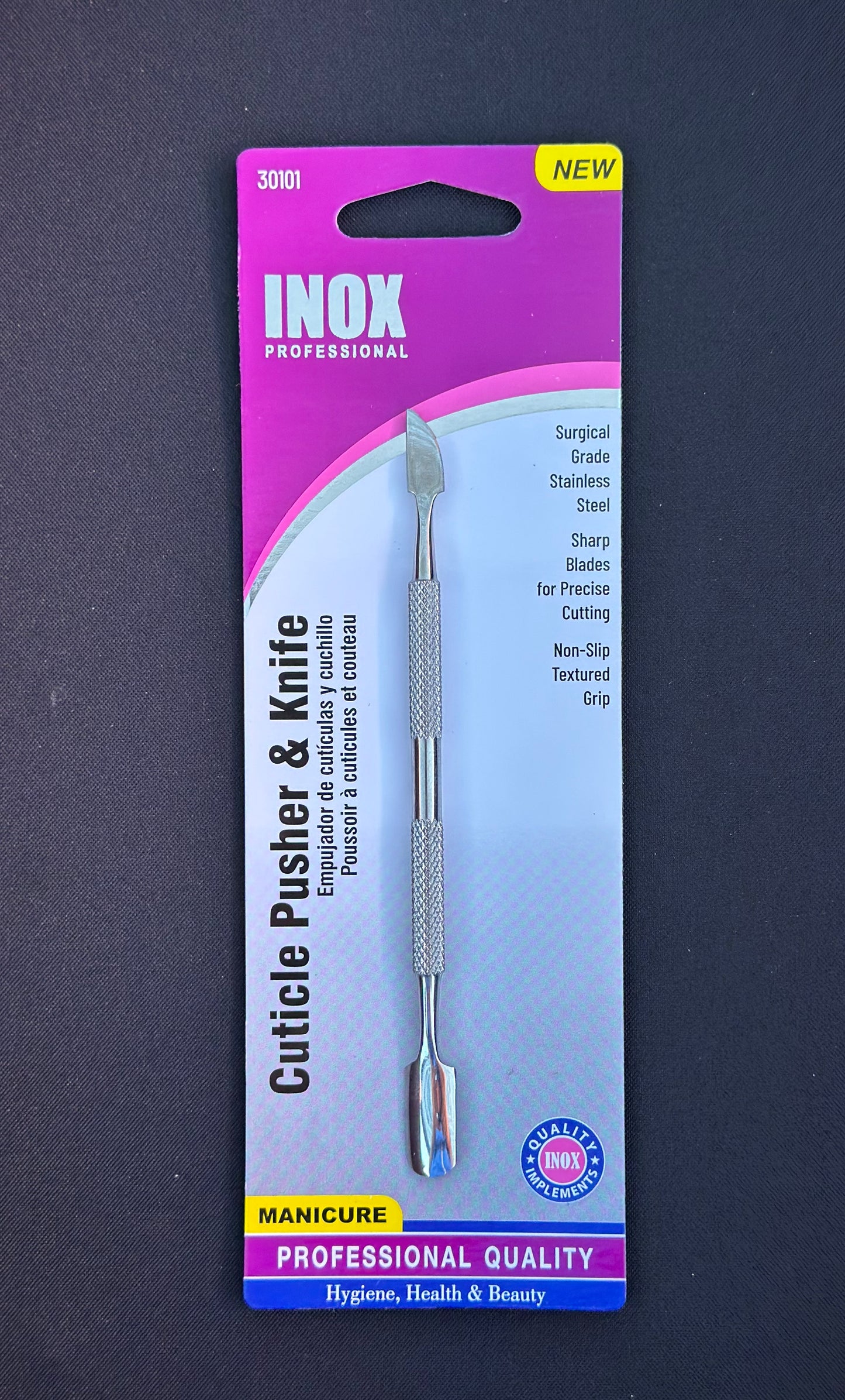 Cuticle Pusher & Knife.