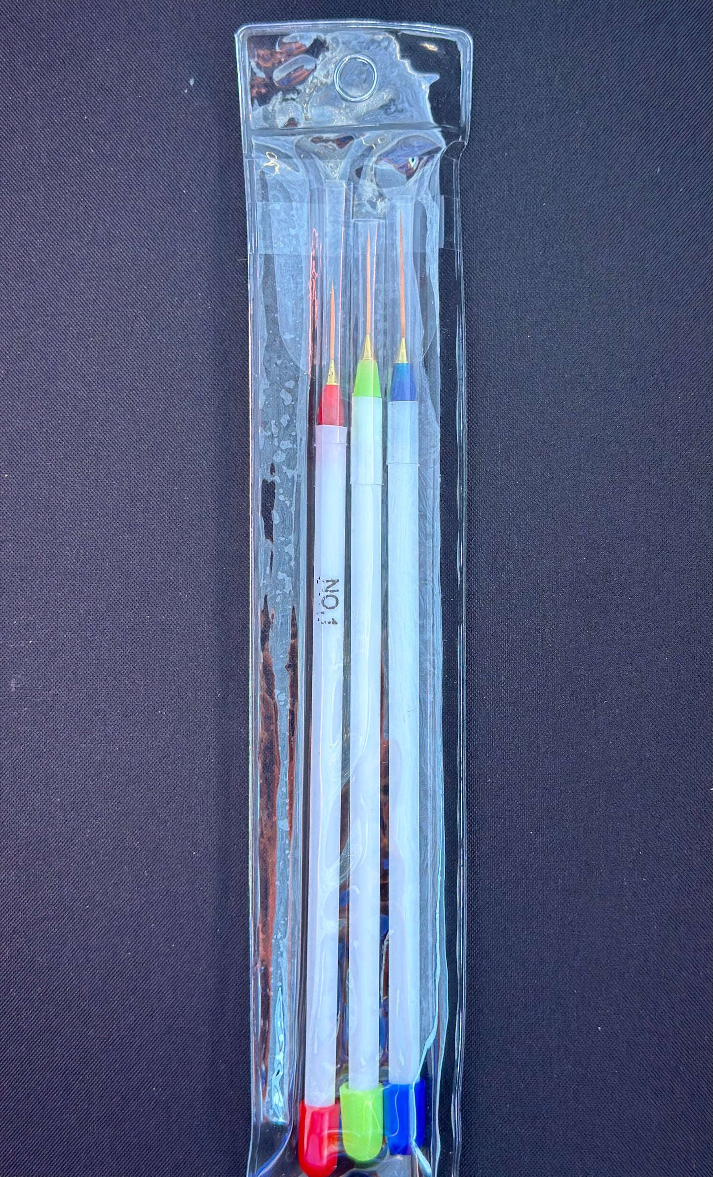 Nail Art Brushes Set (3Pcs)