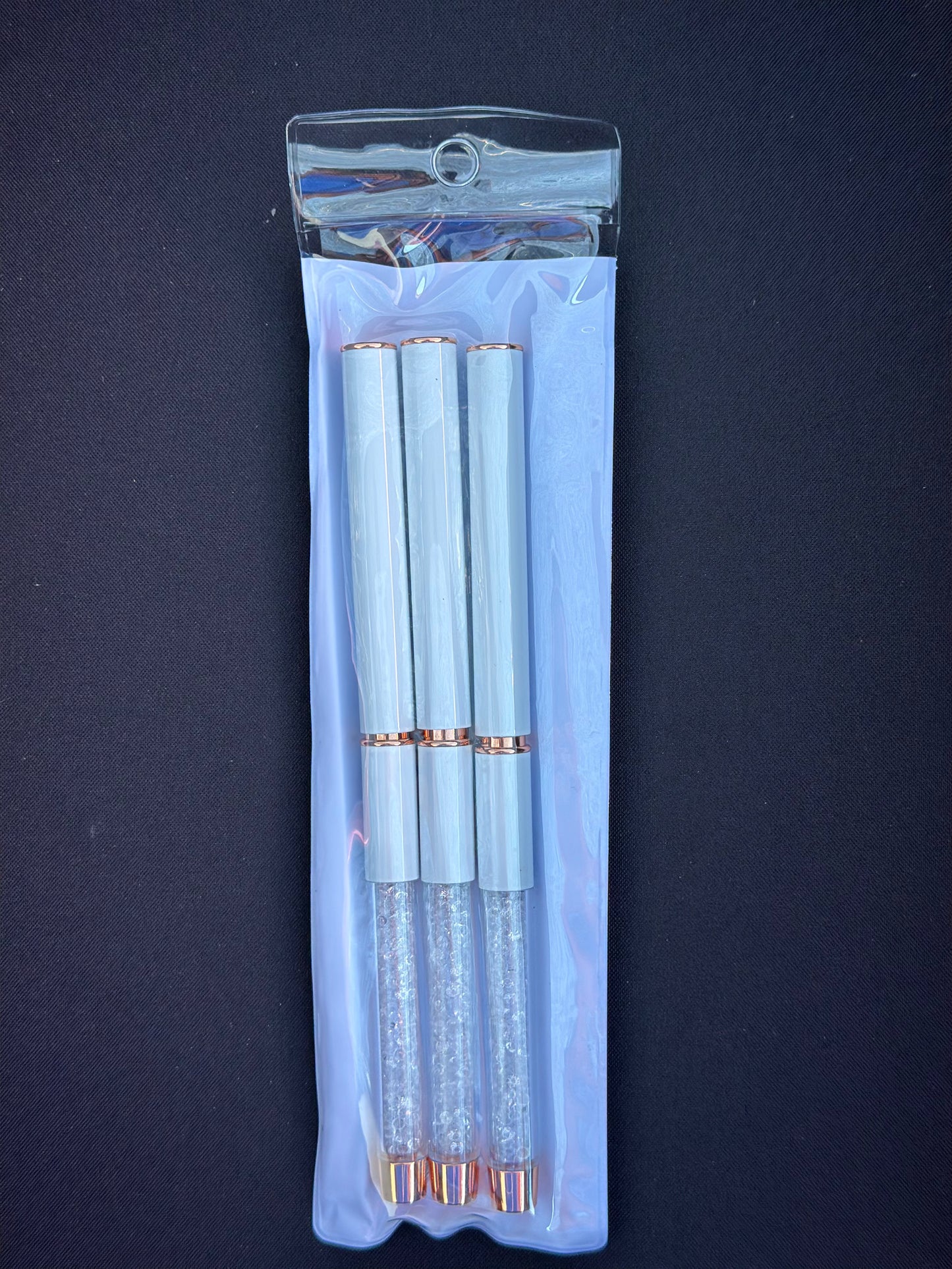 Nail Art Brushes Gold Set .