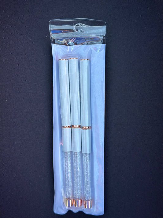 Nail Art Brushes Gold Set .