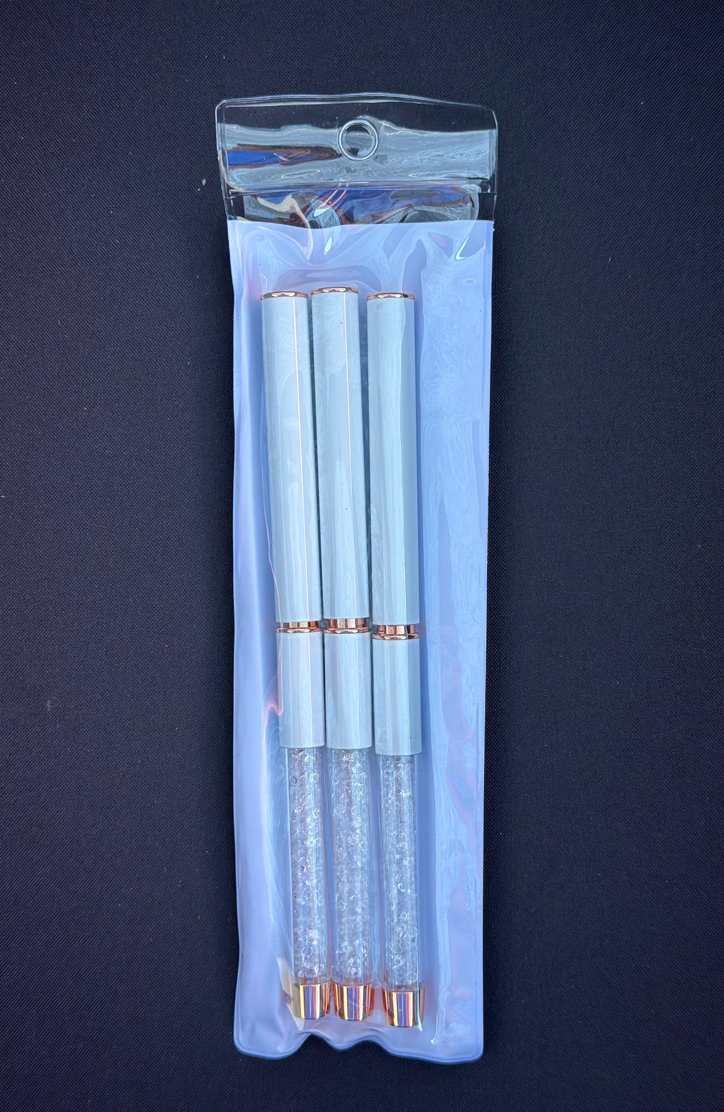 Nail Art Brushes Gold Set .