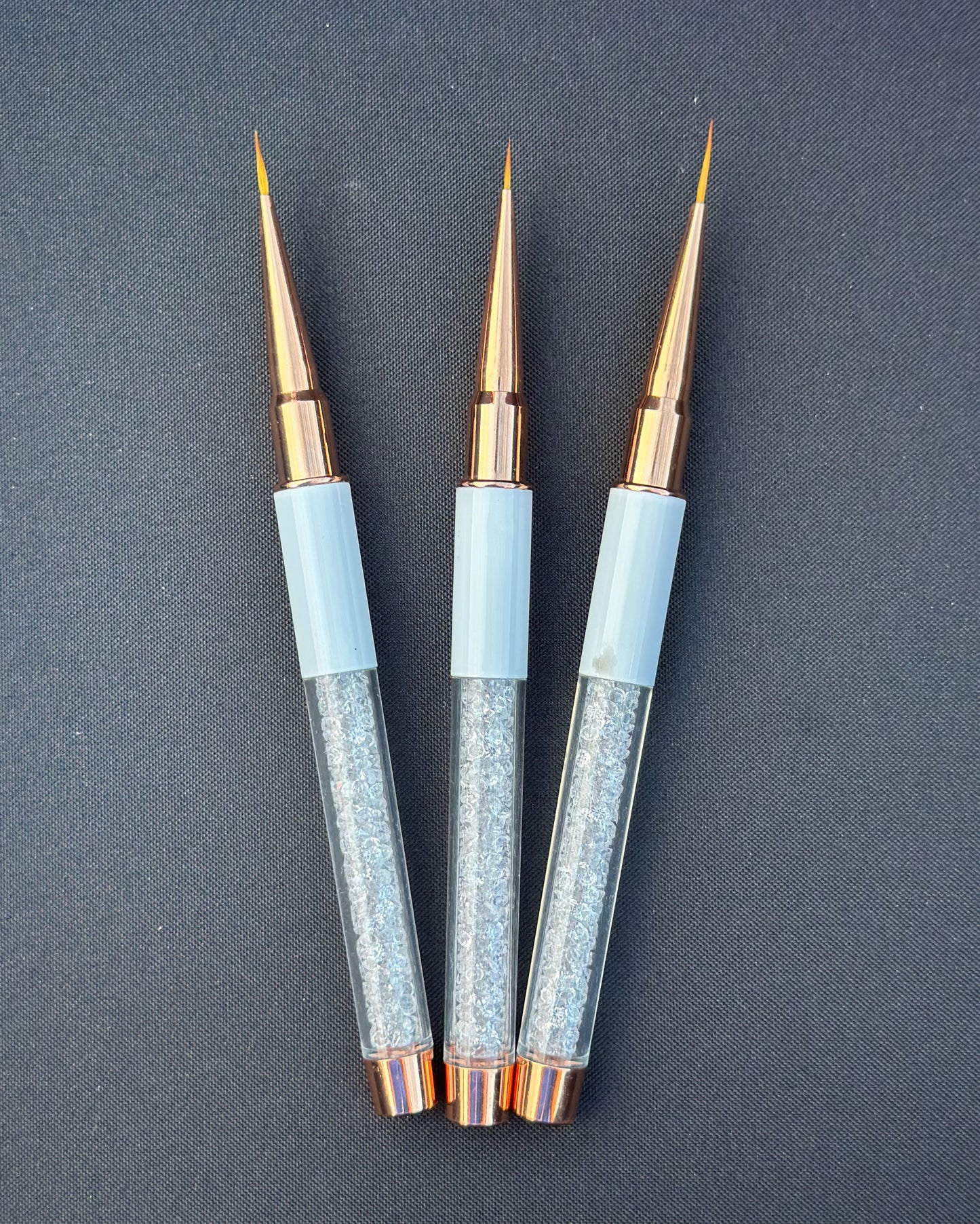 Nail Art Brushes Gold Set .