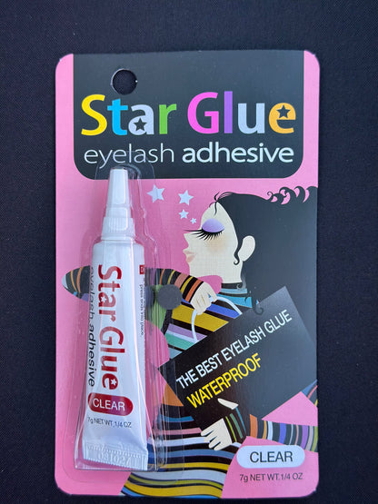 Star glue eyelash adhesive .