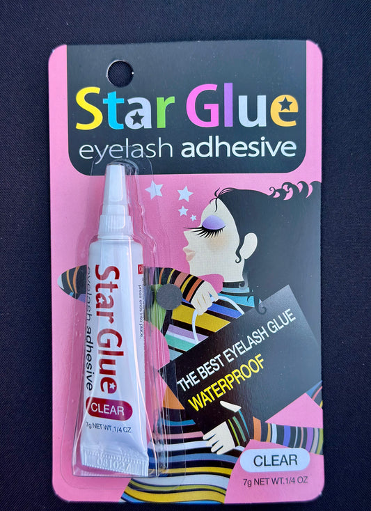 Star glue eyelash adhesive .