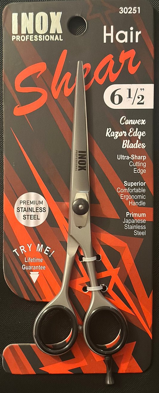HAIR SHEAR 6-1/2" STAINLESS STEEL.