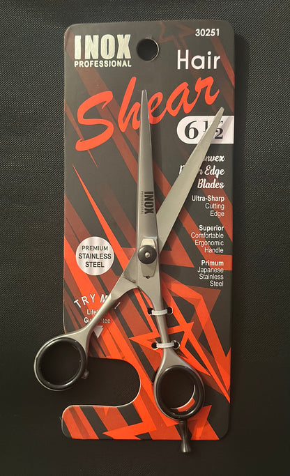 HAIR SHEAR 6-1/2" STAINLESS STEEL.