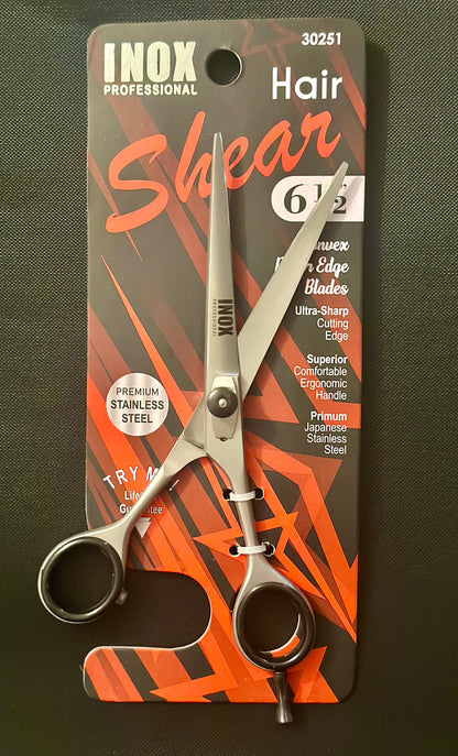 HAIR SHEAR 6-1/2" STAINLESS STEEL.