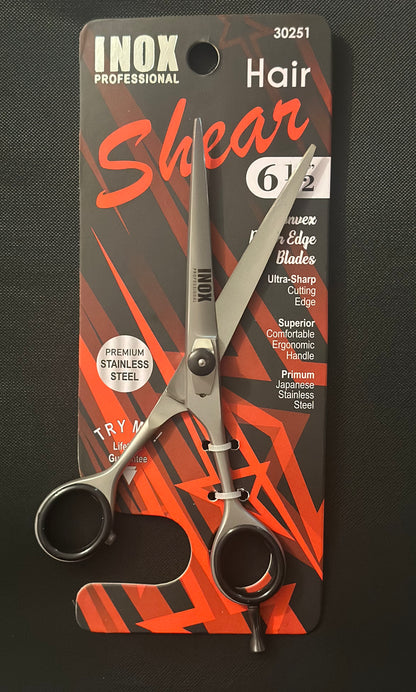 HAIR SHEAR 6-1/2" STAINLESS STEEL.